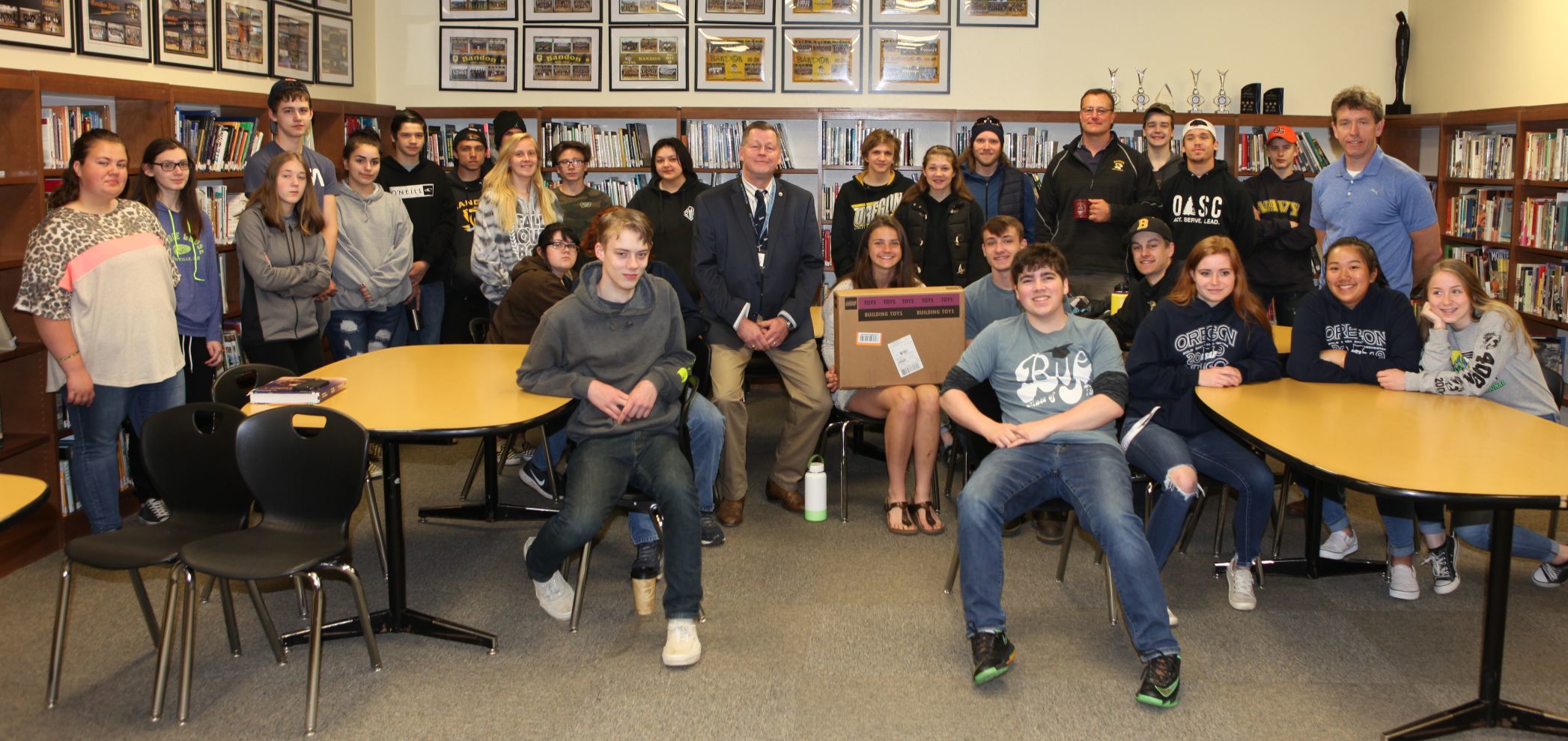 BHS science class receives LEGO NASA rocket